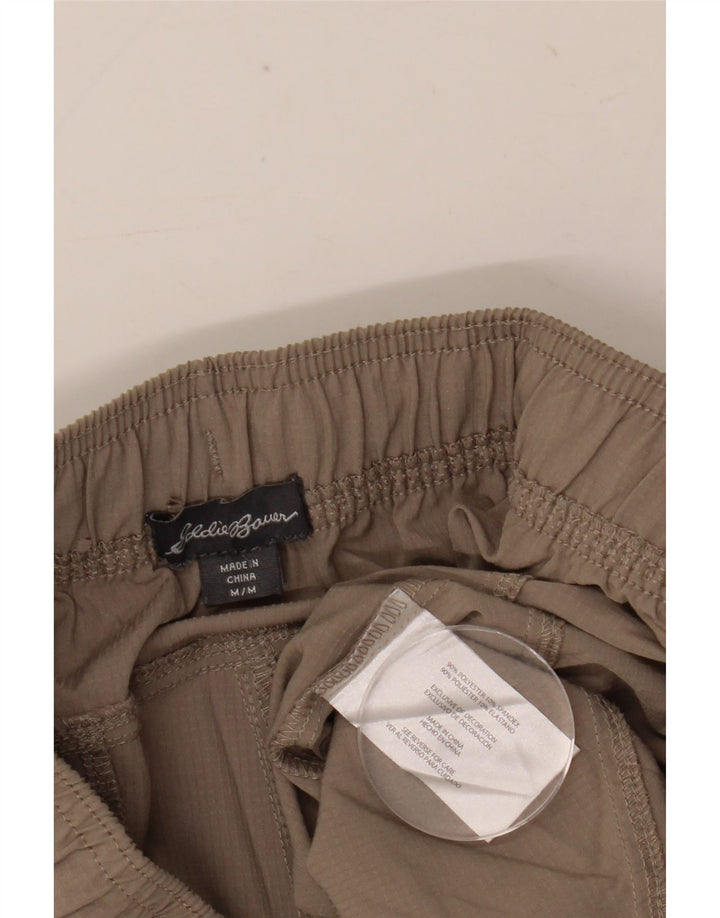 Eddie Bauer Womens Tapered Cropped Trousers Medium W30 L24 Grey Polyester