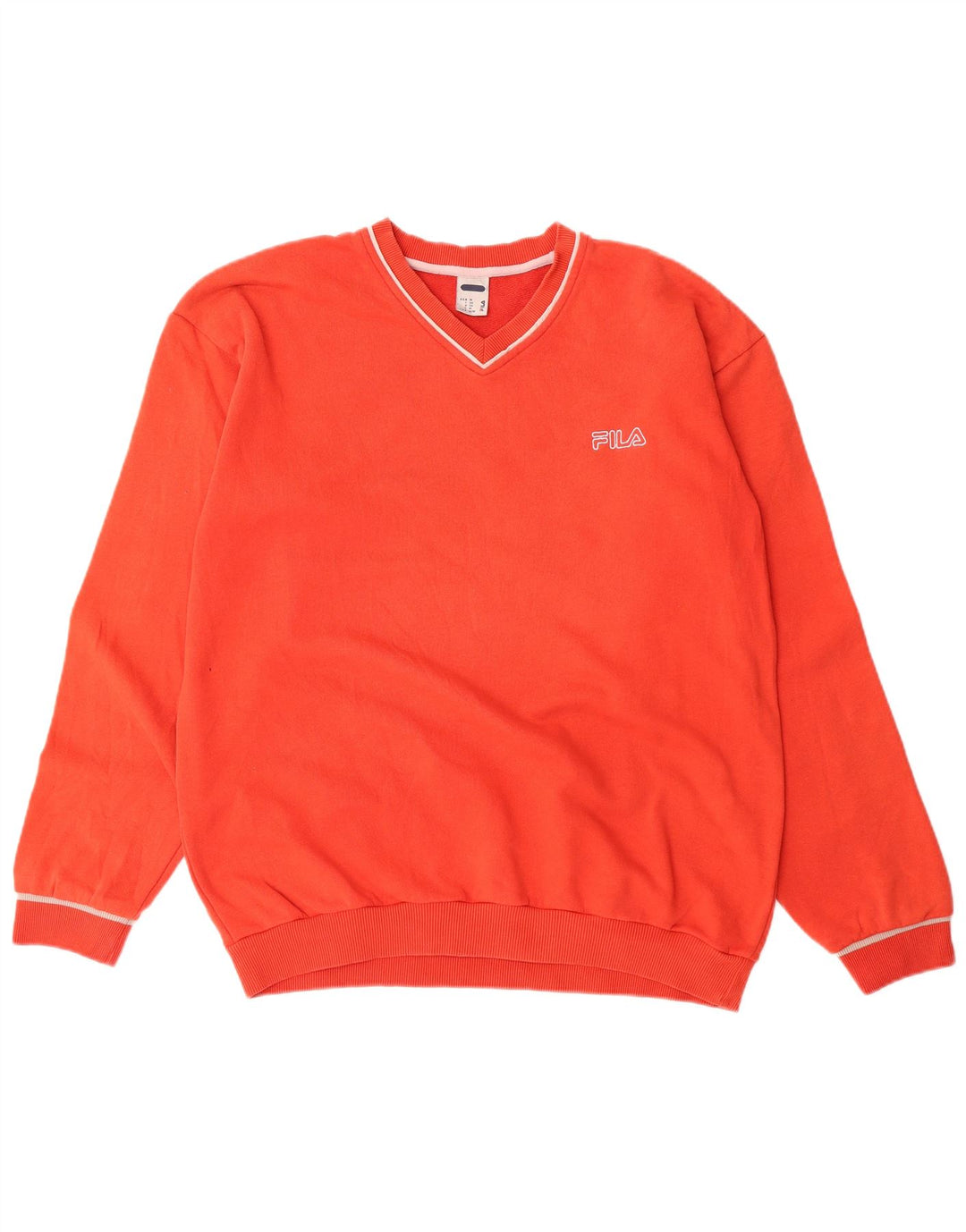 FILA Mens Sweatshirt Jumper Medium Orange