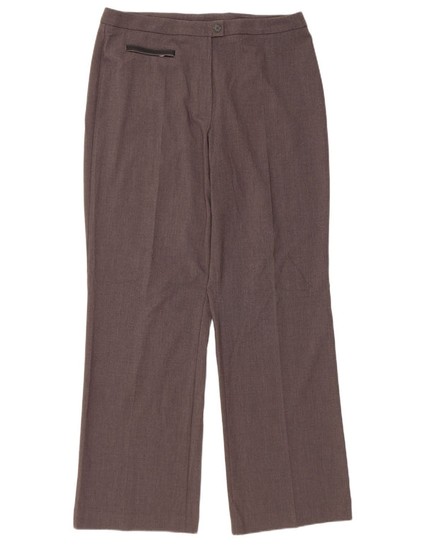 Pantaloni casual drepti pentru femei Marks & Spencer UK 14 Medium W32 L31 Gri
