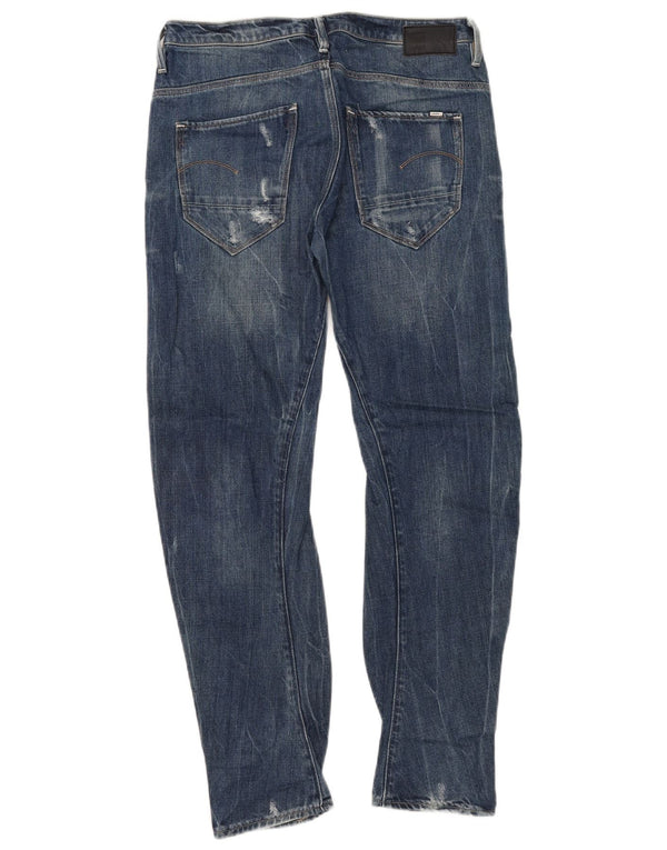 G-Star Blugi Slim Banana Distressed Femei L25 L28 Bumbac Albastru