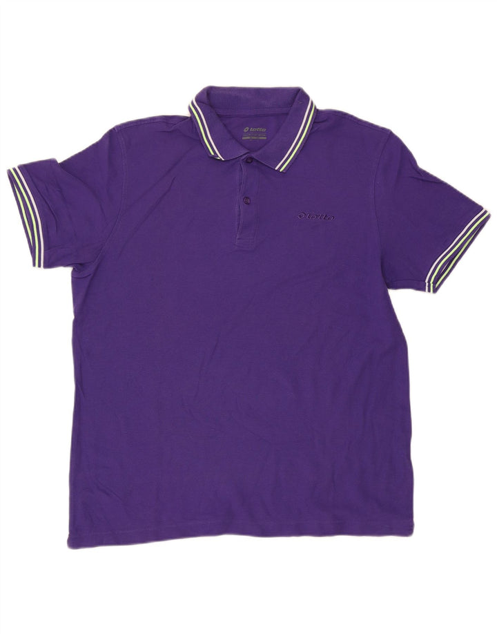 Tricou polo pentru bărbați Lotto Mov mare