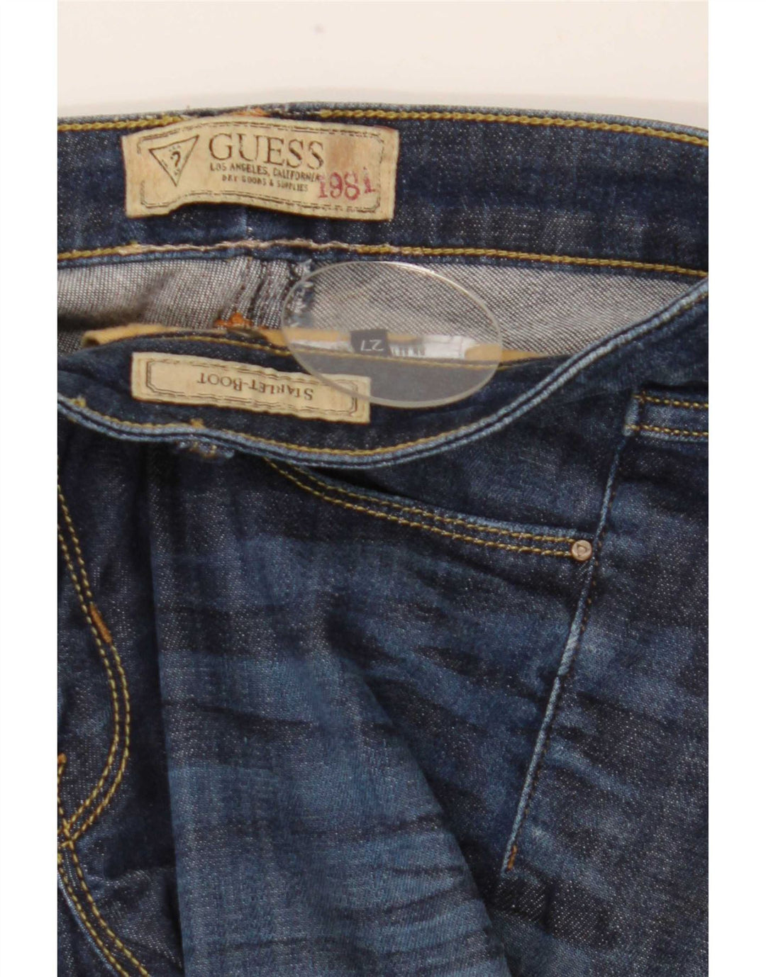 Blugi Guess pentru femei Bootcut W27 L33 bleumarin