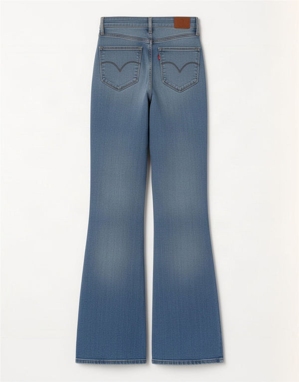 Blugi Levi's 725, cu talie înaltă, pentru femei, W28 L32, bumbac albastru