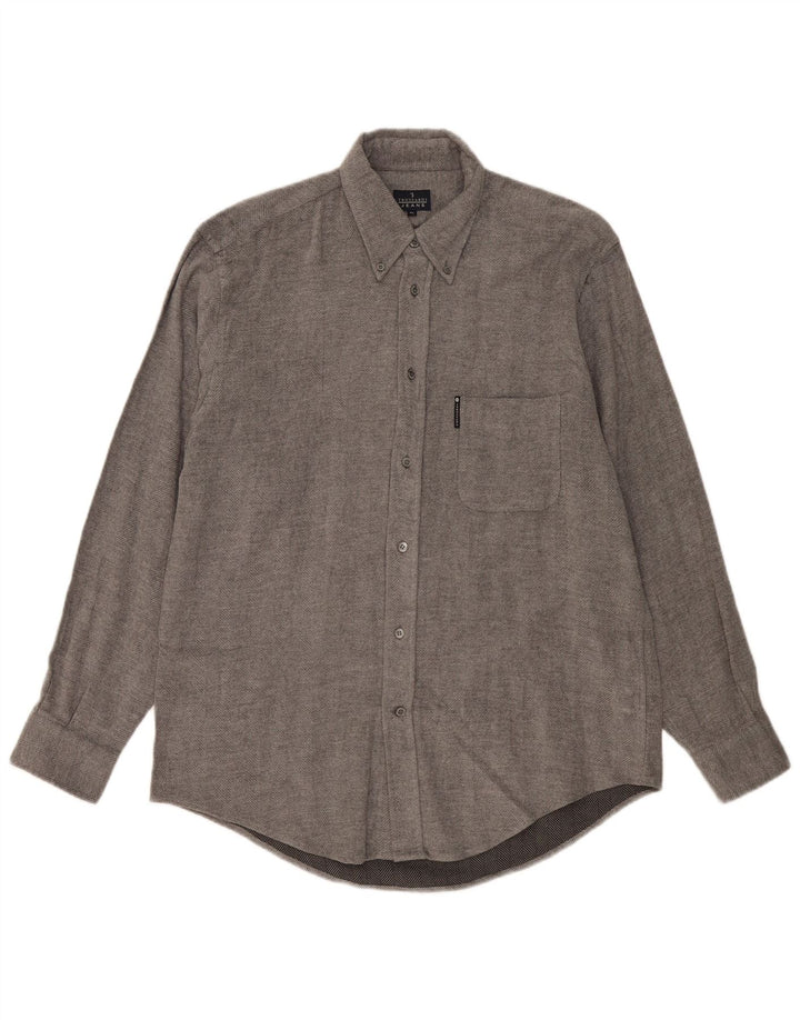 Cămașă de flanel pentru bărbați Trussardi Jeans, XL, gri din viscoză