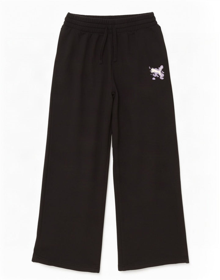 Pantaloni de trening Puma pentru bărbați, cu picioare largi, bumbac negru mare