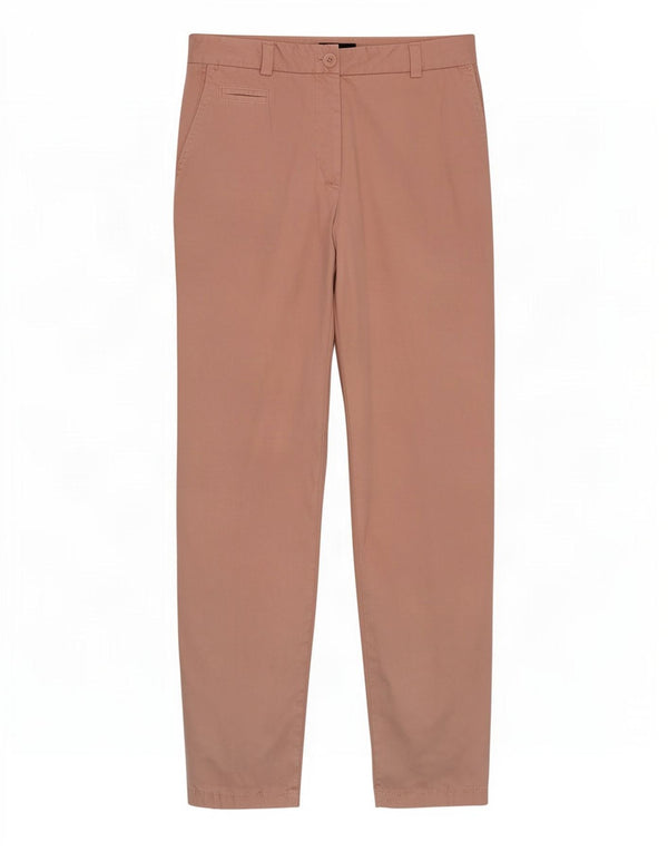 Pantaloni chino subțiri pentru femei Marks & Spencer UK 10 mici L27 L30 bumbac roz