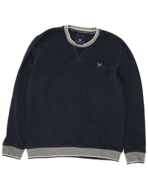 Crew Clothing Hanorac pentru bărbați Pulover mare albastru bleumarin Poliester bloc de culoare