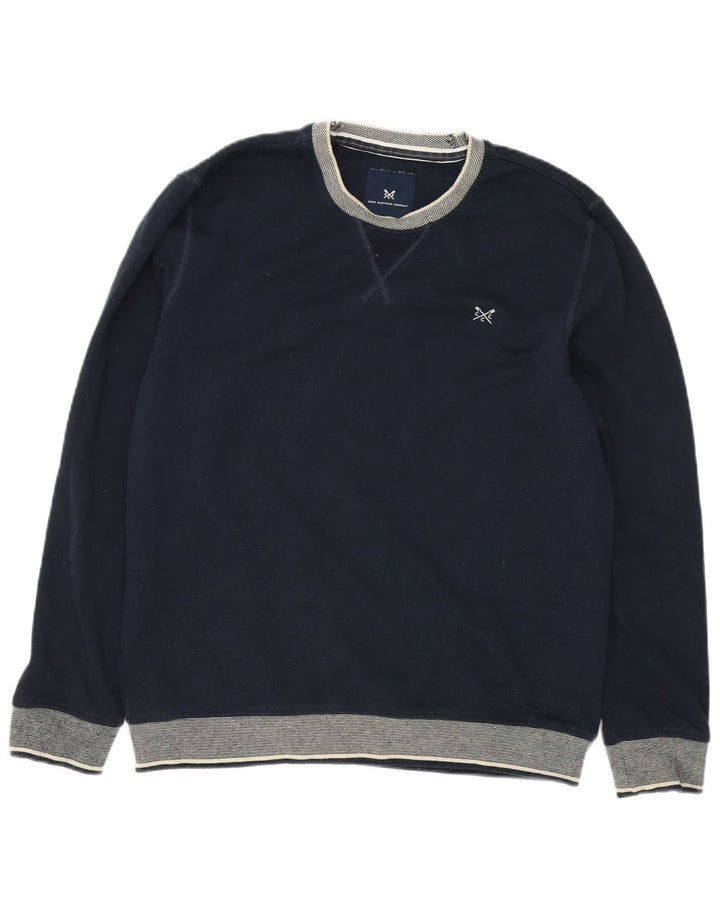 Crew Clothing Hanorac pentru bărbați Pulover mare albastru bleumarin Poliester bloc de culoare