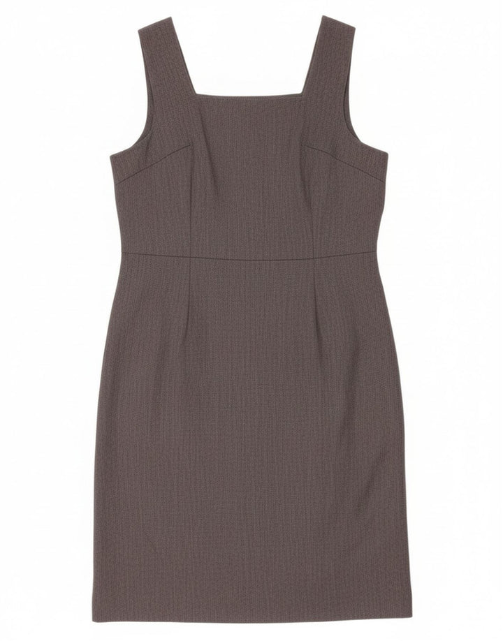 Rochie vintage pentru femei fără mâneci, UK 12, gri mediu