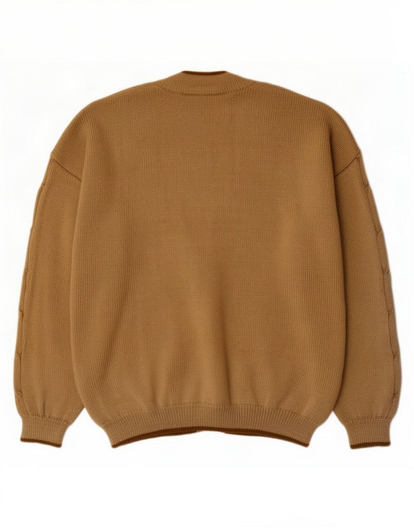 Cardigan Vintage pentru bărbați, mare, bej