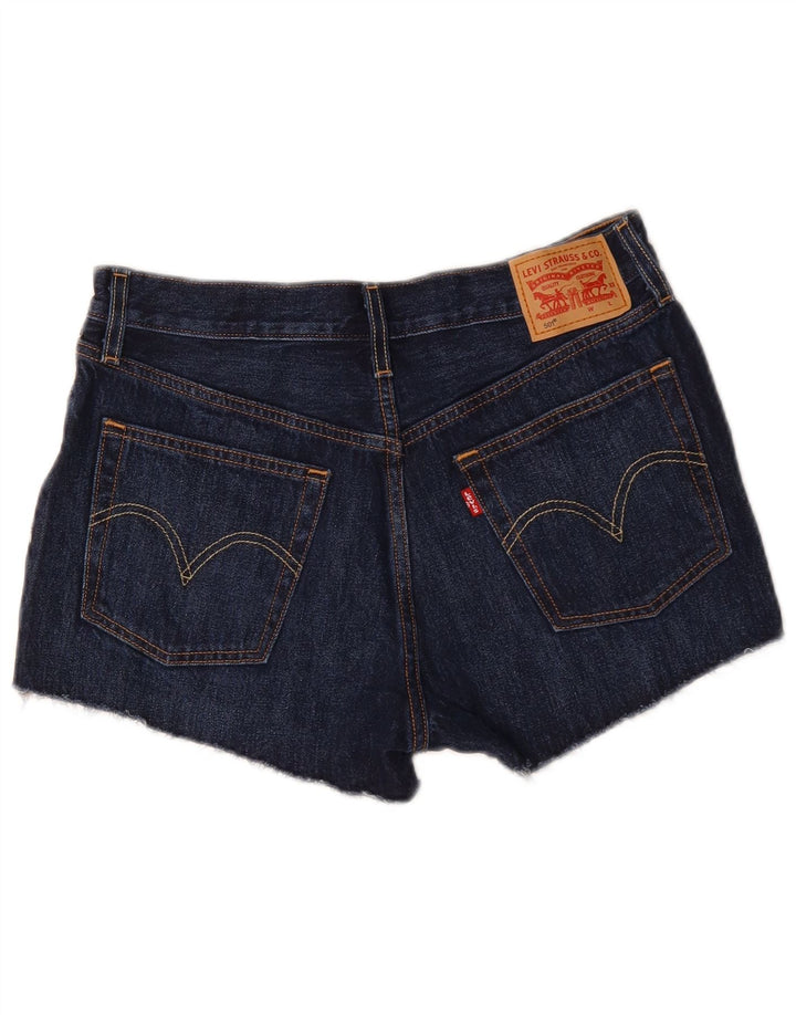 Pantaloni scurți din blugi 501 pentru femei LEVI'S W28 bumbac bleumarin mediu