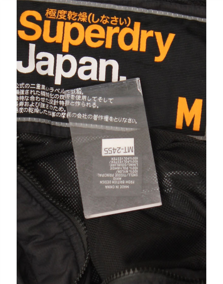 Jachetă de vânt pentru femei SUPERDRY UK 14 Medium Black Nylon