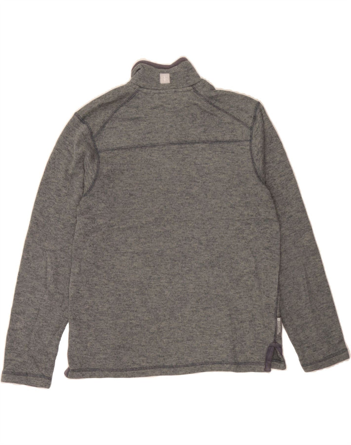 MOUNTAIN WAREHOUSE Mens Zip Neck Sweatshirt Jumper Medium Grey Polyester Vintage Mountain Warehouse and Second-Hand Mountain Warehouse from Messina Hembry 