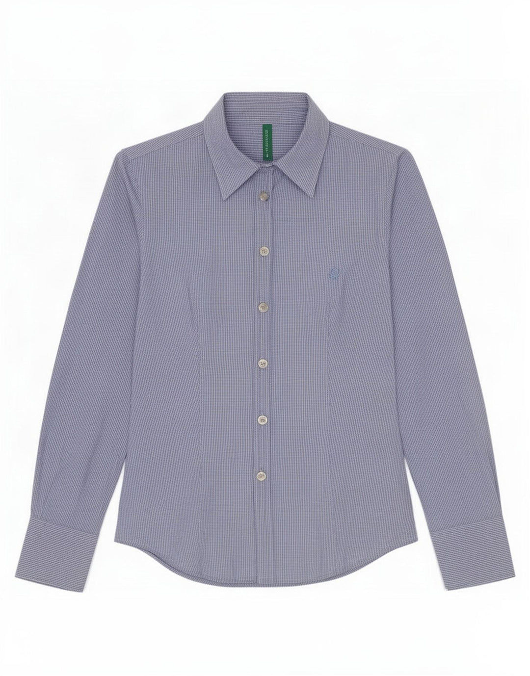 Cămașă Benetton pentru femei UK 10 Small Blue Gingham