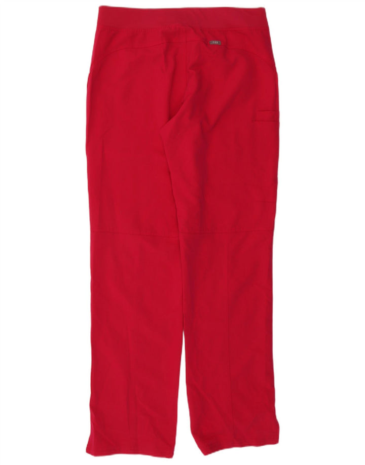 Pantaloni cargo drepti pentru femei Figs L32 L32 roz poliester