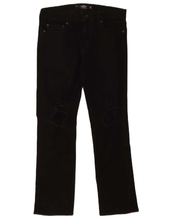 Blugi Hollister pentru femei Slim Straight W30 L30 bumbac negru