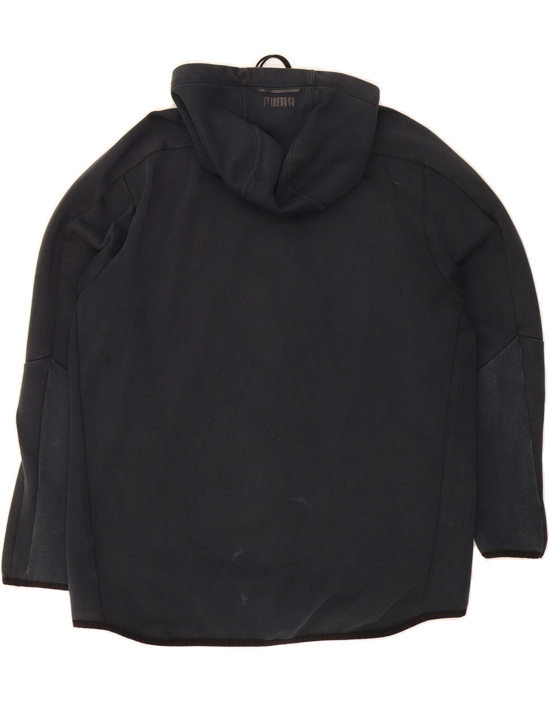PUMA Mens Zip Hoodie Sweater Large Black Cotton Vintage Puma and Second-Hand Puma from Messina Hembry 