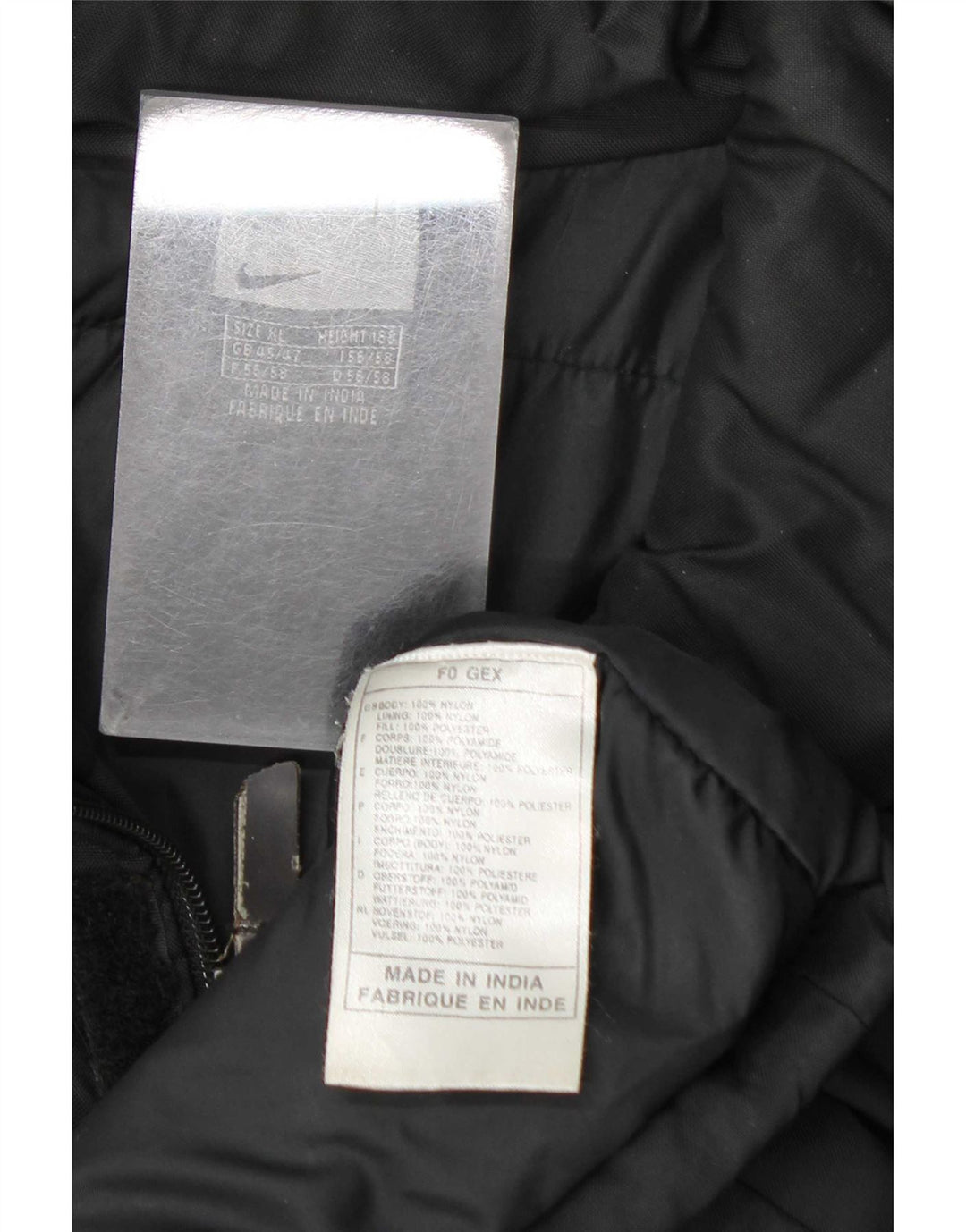 Jachetă de vânt pentru bărbați Nike UK 45/47 XL, nailon negru