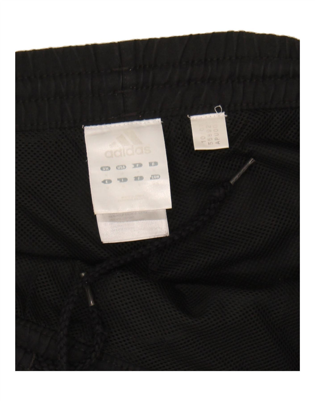 ADIDAS Mens Sport Shorts Medium  Black Polyester Vintage Adidas and Second-Hand Adidas from Messina Hembry 
