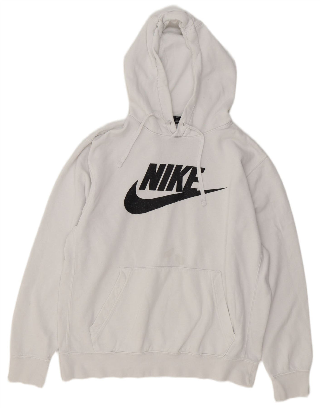 Pulover cu glugă grafic Nike pentru bărbați, mare, alb, bumbac