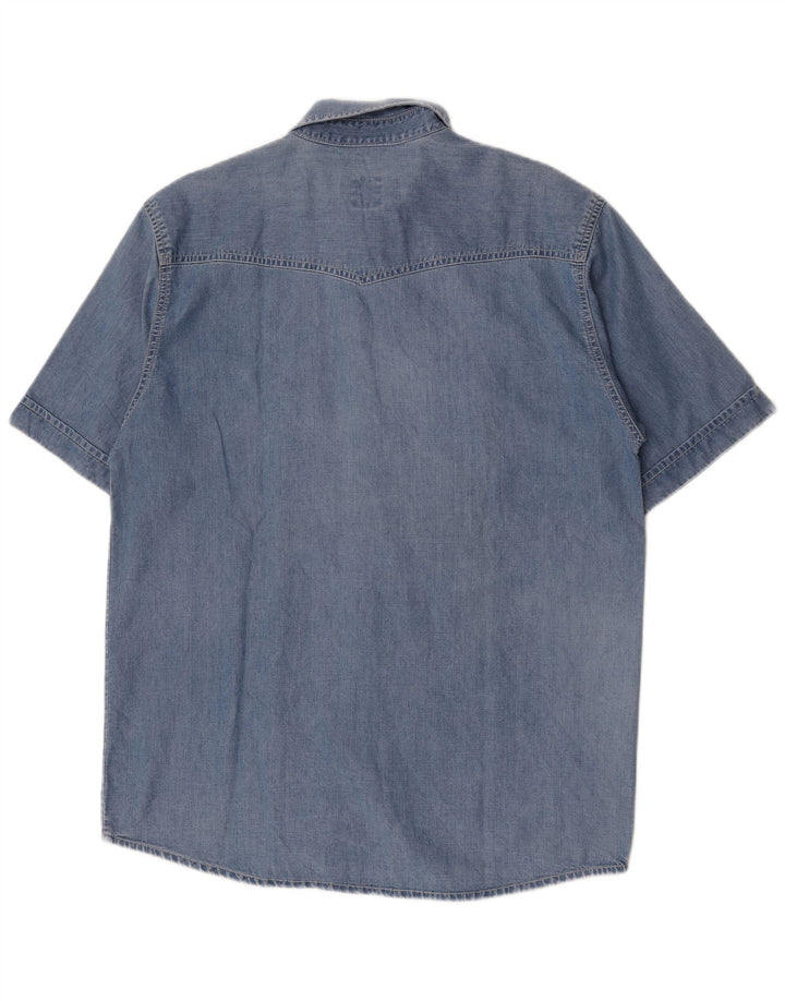 Cămașă din denim cu mânecă scurtă Levi's, albastru mediu