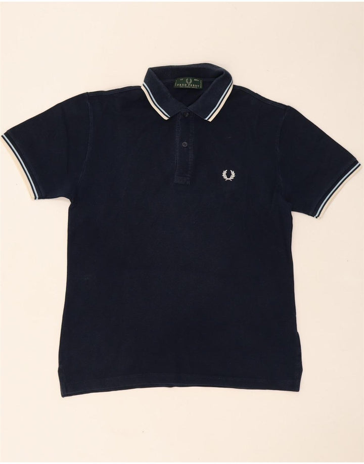 FRED PERRY Tricou polo pentru bărbați, bumbac, albastru bleumarin mediu