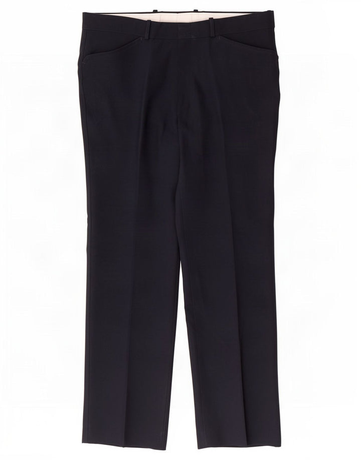 Pantaloni casual drepti pentru bărbați Farah L36 L30 Poliester bleumarin