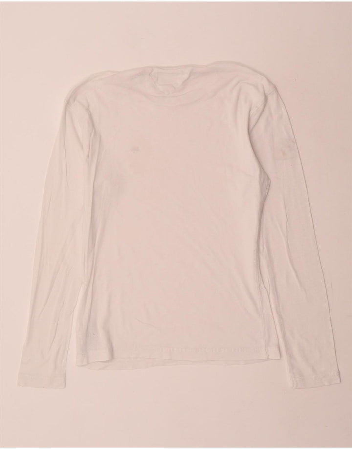 Top pentru bărbați Tommy Hilfiger cu mânecă lungă din bumbac alb mediu