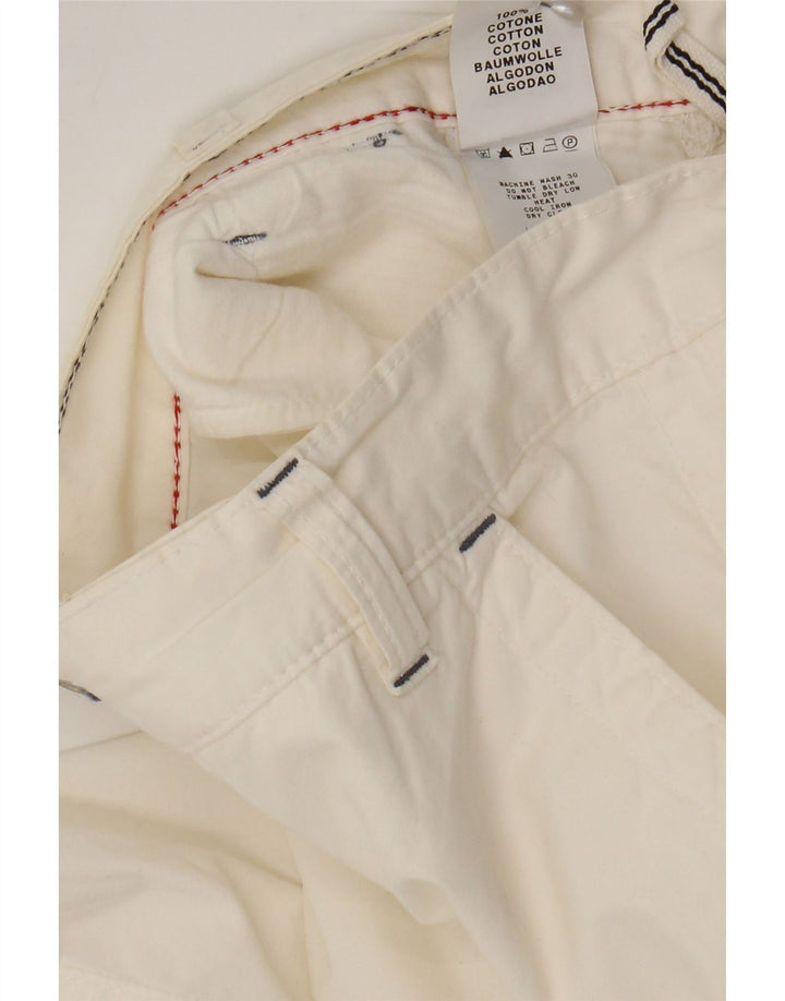 Murphy & Nye Pantaloni scurți chino pentru bărbați W36, mare, alb, bumbac