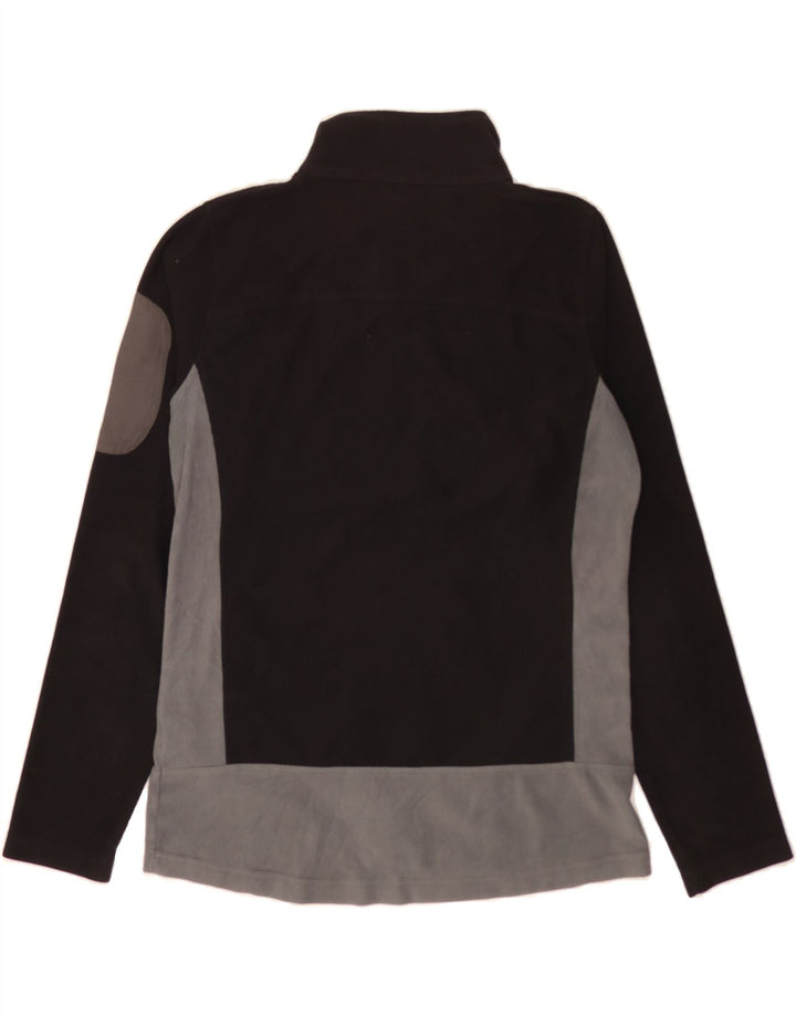 ALPENPLUS Womens Fleece Jacket UK 16 Large Black Colourblock Vintage Alpenplus and Second-Hand Alpenplus from Messina Hembry 