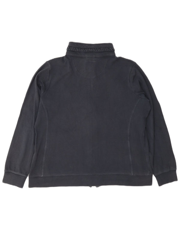Jachetă de top pentru trening pentru femei Champion Easy Fit UK 14, bumbac mediu albastru bleumarin