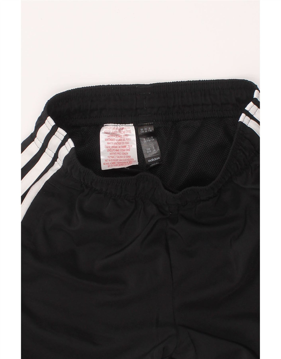 Pantaloni scurți sport pentru băieți ADIDAS 7-8 ani poliester negru