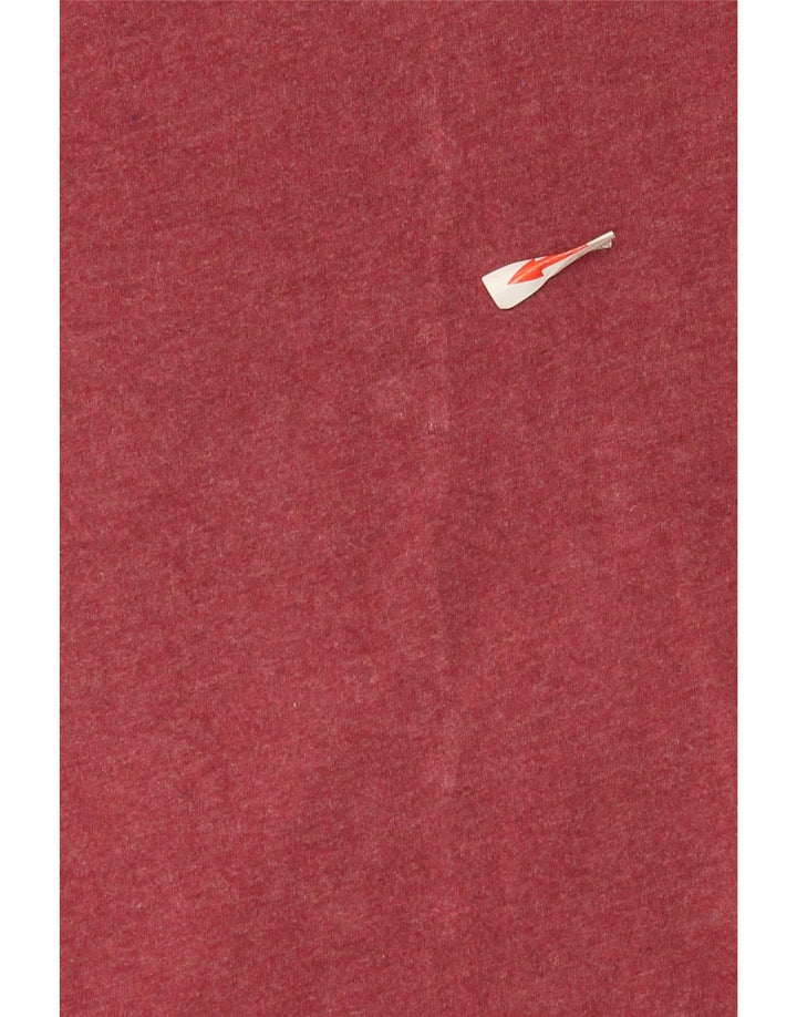 Tricou pentru bărbați Superdry Top mic din bumbac burgundy
