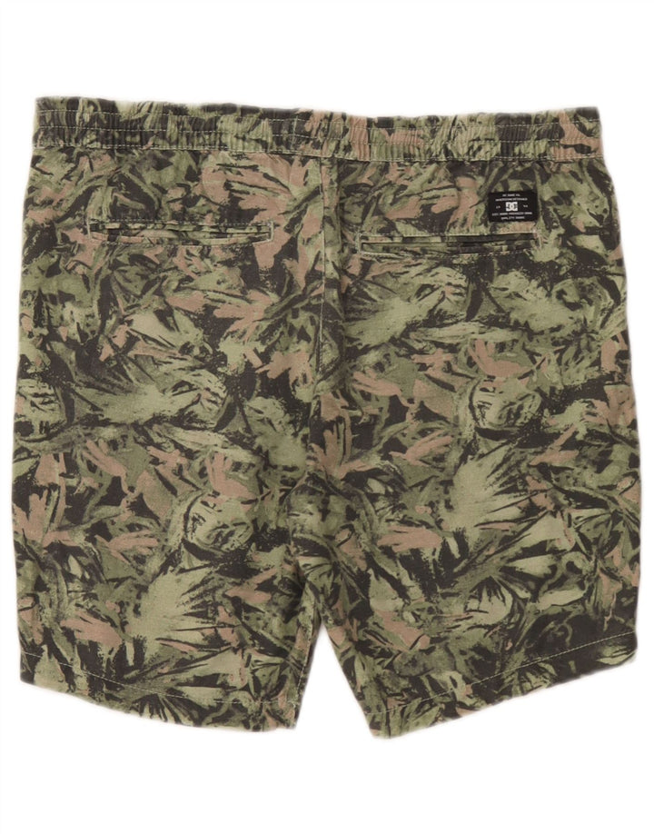Pantaloni scurți sport DC pentru bărbați, bumbac camuflaj, verde