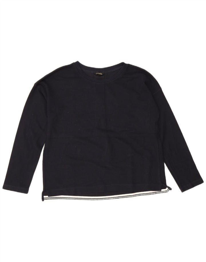 Top pentru femei Massimo Dutti cu mânecă lungă UK 16 mare bleumarin