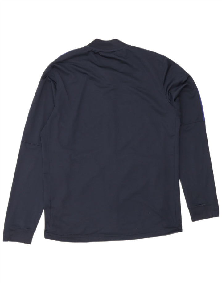 Jachetă de top pentru trening Nike Dri Fit pentru bărbați, mare, albastru, poliester sport