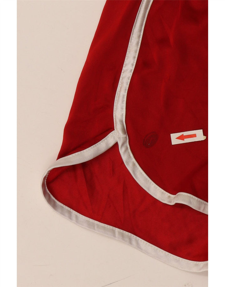 Pantaloni scurți sport Russell Athletic pentru femei UK 10 Poliester roșu mic