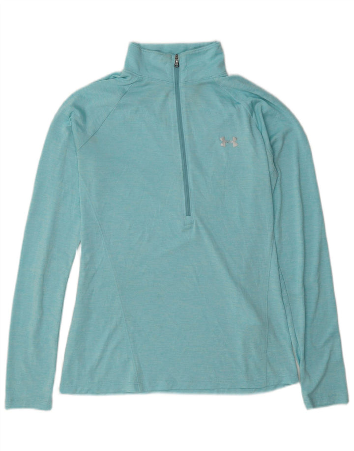 Top de trening Under Armour pentru femei Heat Gear Pullover UK 14 Medium Blue