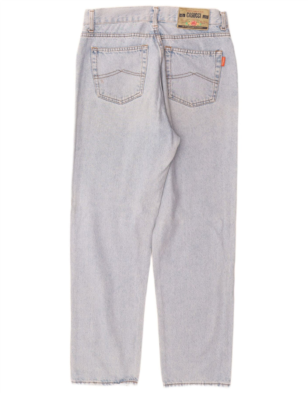 CASUCCI Blugi conici pentru femei cu talie înaltă IT 50 XL W28 L29 albastru bumbac