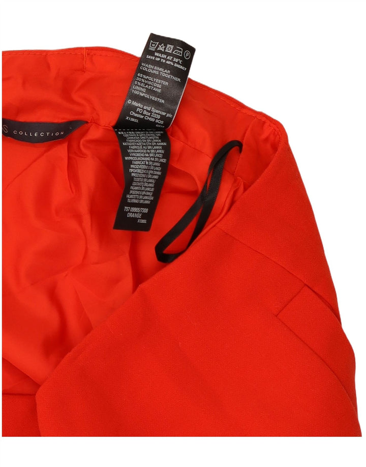 Fusta mini pentru femei Marks & Spencer UK 12 Medium W30 Poliester roșu