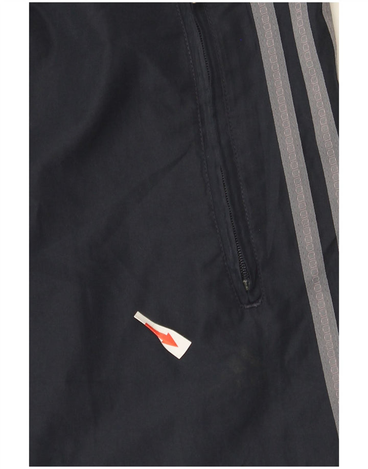Pantaloni scurți sport Bermude Adidas pentru bărbați, poliester color bloc mediu, albastru marin