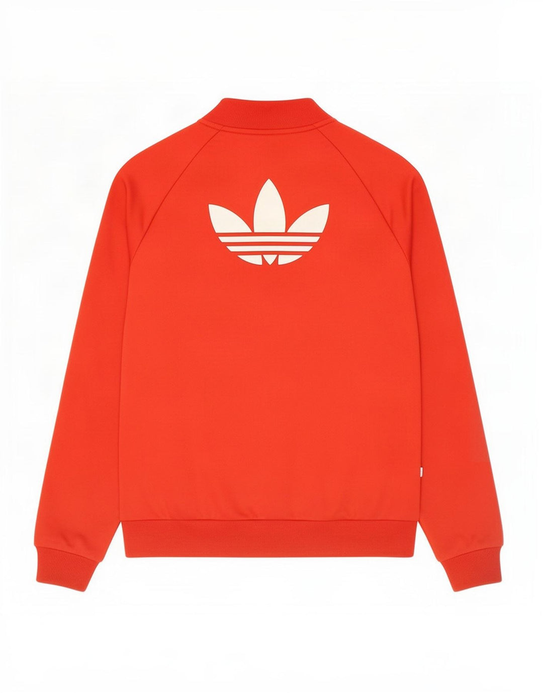 Jachetă de top pentru trening grafic Adidas pentru femei UK 12 Poliester roșu mediu