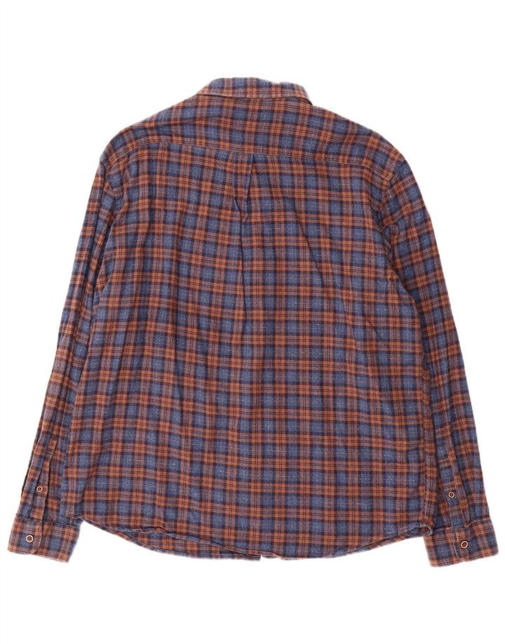 Cămașă de flanel pentru bărbați Marks & Spencer, XL, bumbac albastru