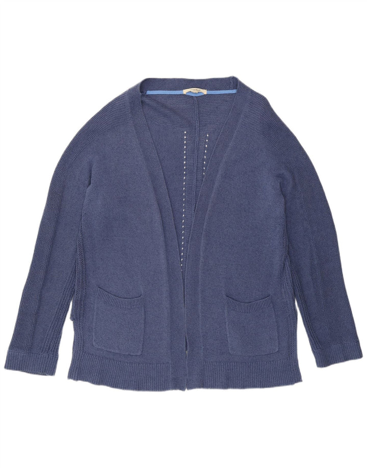 White Stuff Pulover cardigan deschis pentru femei UK 16, mare, albastru, bumbac