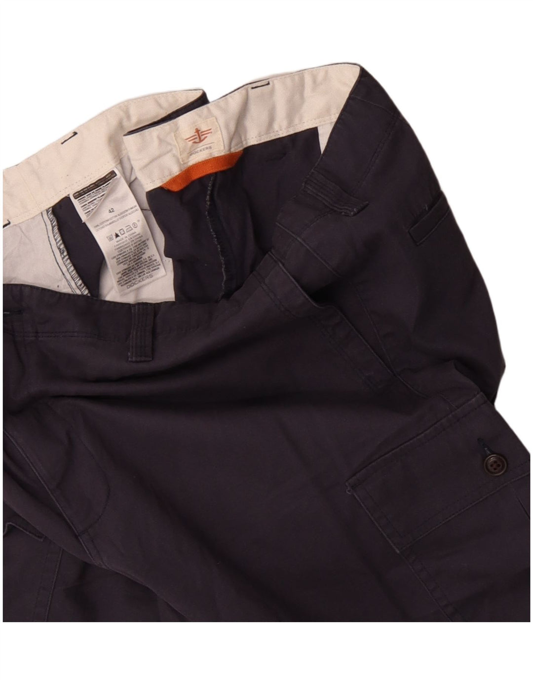 Pantaloni scurti cargo pentru bărbați Dockers W42 2XL, bumbac bleumarin