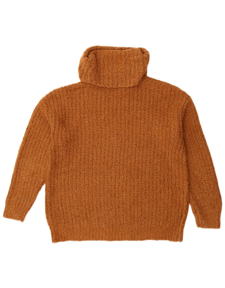 Marks & Spencer Pulover oversized cu gât rulat pentru femei UK 10 Mic Maro