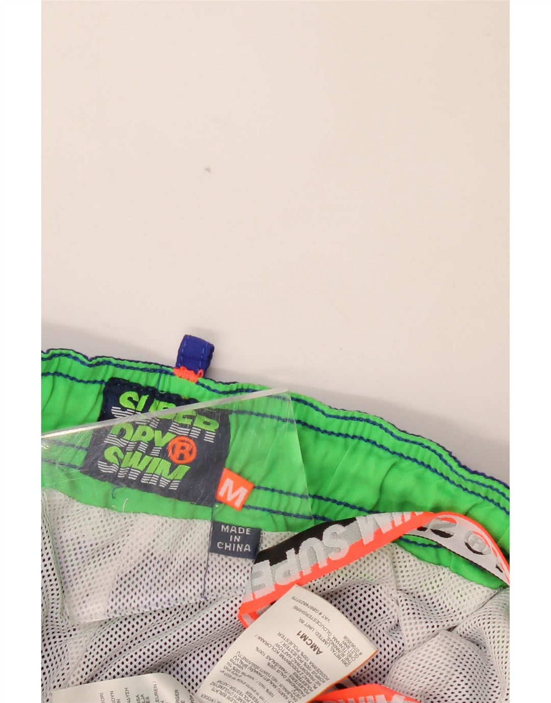 Pantaloni scurți de înot grafic pentru bărbați SUPERDRY, poliester albastru mediu