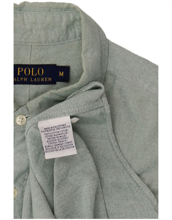 Cămașă POLO RALPH LAUREN pentru bărbați, bumbac verde mediu