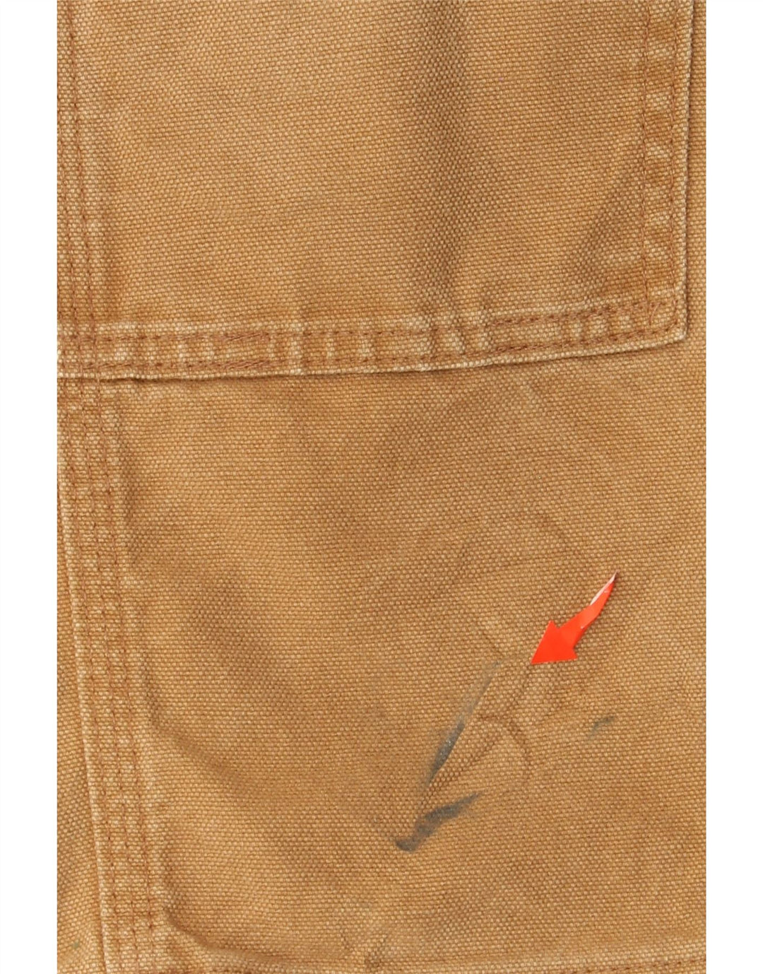 CARHARTT Pantaloni Salopete Băieți 4-5 Ani W24 L16 Bej Bumbac