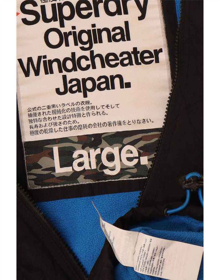 Jachetă Windbreaker pentru femei The Windcheater Superdry UK 16 Large Black